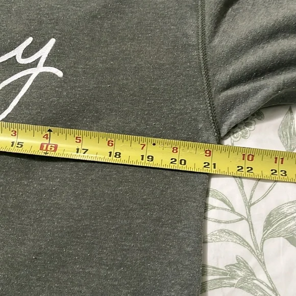 Pink Lily “Merry” Crewneck Sweatshirt in olive green - Picture 4 of 4